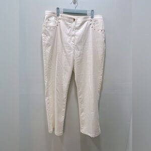 Tan Jay White Pants. Size 16